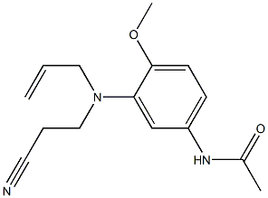 N-[3-[(2-cyanoethyl)allylamino]-4-methoxyphenyl]acetamide  Struktur