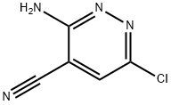 4-Pyridazinecarbonitrile,  3-amino-6-chloro- Struktur