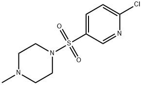 1-(6-CHLORO-PYRIDINE-3-SULFONYL)-4-METHYL-PIPERAZINE Struktur