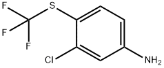 3-CHLORO-4-(TRIFLUOROMETHYLTHIO)ANILINE Struktur