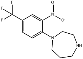 1-[2-NITRO-4-(TRIFLUOROMETHYL)PHENYL]-1,4-DIAZEPANE Struktur