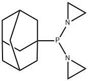 N,N'-bis(ethylene)-P-(1-adamantyl)phosphonic diamide Struktur