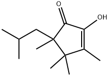 2-Cyclopenten-1-one, 2-hydroxy-3,4,4,5-tetramethyl-5-(2-methylpropyl)- (9CI) Struktur