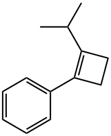 Benzene, [2-(1-methylethyl)-1-cyclobuten-1-yl]- (9CI) Struktur