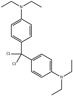 4-(dichloro(4-(diethylamino)phenyl)methyl)-N,N-diethylbenzenamine Struktur