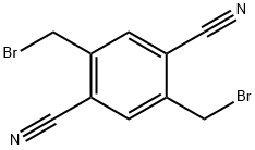 2,5-bis(bromomethyl)-1,4-Benzenedicarbonitrile Struktur