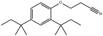 β-(2,4-Di-t-amylphenoxy)propionitrile Struktur