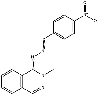 4-Nitrobenzaldehyde [2-methylphthalazin-1(2H)-ylidene]hydrazone Struktur