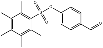 Benzenesulfonic  acid,  pentamethyl-,  4-formylphenyl  ester  (9CI) Struktur