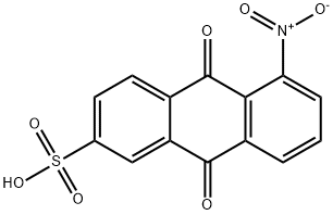 5-nitro-9,10-dioxo-9,10-dihydroanthracene-2-sulfonic acid Struktur