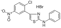 N2-PHENYL-4-(2-CHLORO-5-NITROPHENYL)-1,3-THIAZOL-2-AMINE HYDROBROMIDE Struktur