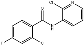 2-Chloro-N-(2-chloropyridin-3-yl)-4-fluorobenzamide Struktur