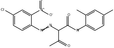 2-[(4-chloro-2-nitrophenyl)azo]-N-(2,4-dimethylphenyl)-3-oxobutyramide  Struktur