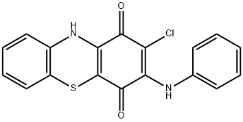 3-anilino-2-chloro-1H-phenothiazine-1,4(10H)-dione  Struktur