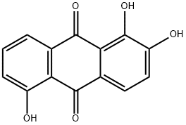 1,2,5-TRIHYDROXYANTHRAQUINONE Struktur