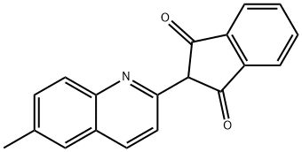 2-(6-methyl-2-quinolyl)-1H-indene-1,3(2H)-dione  Struktur