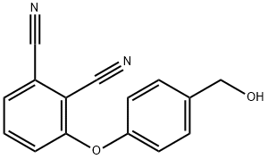 3-(4-(hydroxymethyl)phenoxy)phthalonitrile Struktur