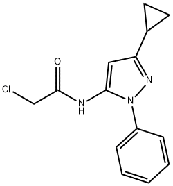 N1-(3-CYCLOPROPYL-1-PHENYL-1H-PYRAZOL-5-YL)-2-CHLOROACETAMIDE Struktur