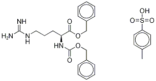 Nα-Carbobenzyloxy-L-arginine Benzyl Ester p-Toluenesulfonate Struktur