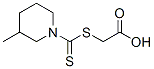 [[(3-METHYLPIPERIDIN-1-YL)CARBONOTHIOYL]THIO]ACETIC ACID Struktur