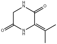 2,5-Piperazinedione,  3-(1-methylethylidene)- Struktur