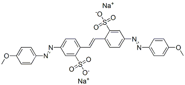 disodium 4,4'-bis[(4-methoxyphenyl)azo]stilbene-2,2'-disulphonate Struktur