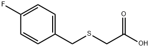 (4-FLUOROBENZYL)THIO]ACETIC ACID Struktur