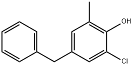 4-benzyl-6-chloro-o-cresol Struktur