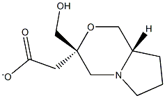 ((3R,8aS)-hexahydro-1H-pyrrolo[2,1-c][1,4]oxazin-3-yl)Methyl acetate Struktur