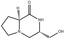 Pyrrolo[1,2-a]pyrazin-1(2H)-one, hexahydro-3-(hydroxymethyl)-, (3S,8aS)- (9CI) Struktur