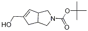 5-Hydroxymethyl-hexahydro-cyclopenta[c]pyrrole-2-carboxylic acid tert-butyl ester Struktur