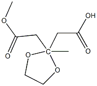 DIMETHYL 1,3-DIOXOLANE-2,2-DIACETATE Struktur