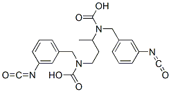 1-methylpropane-1,3-diyl bis[(3-isocyanatobenzyl)carbamate] Struktur