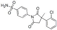 4-[3-(2-chlorophenyl)-3-methyl-2,5-dioxo-pyrrolidin-1-yl]benzenesulfon amide Struktur