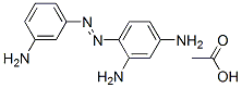 4-[(3-aminophenyl)azo]benzene-1,3-diamine monoacetate Struktur