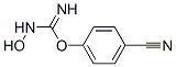 Carbamimidic acid, hydroxy-, 4-cyanophenyl ester (9CI) Struktur