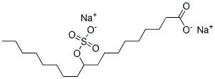 disodium 10-(sulphonatooxy)octadecanoate Struktur