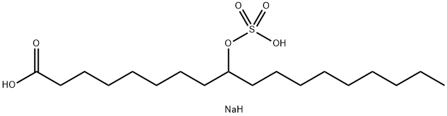 disodium 9-(sulphonatooxy)octadecanoate Struktur