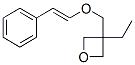 Oxetane, 3-ethyl-3-[[(2-phenylethenyl)oxy]methyl]- (9CI) Struktur