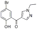 (5-broMo-2-hydroxyphenyl)(1-ethyl-1H-pyrazol-4-yl)Methanone Struktur