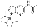 Acetamide, N-[1-[tris(1-methylethyl)silyl]-1H-pyrrolo[2,3-b]pyridin-5-yl]- Struktur