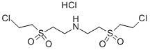 Bis[2-(2-chloroethylsulfonyl)ethyl]azanium chloride Struktur