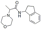 N-(Indan-1-yl)-2-morpholinopropionamide Struktur