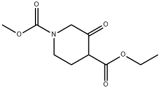 4-ethyl 1-methyl 3-oxopiperidine-1,4-dicarboxylate Struktur