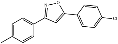 Isoxazole, 5-(4-chlorophenyl)-3-(4-Methylphenyl)- Struktur