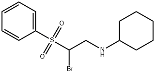 (2-BENZENESULFONYL-2-BROMO-ETHYL)-CYCLOHEXYL-AMINE Struktur