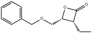 2-Oxetanone,3-ethyl-4-[(phenylmethoxy)methyl]-,(3R,4R)-(9CI) Struktur