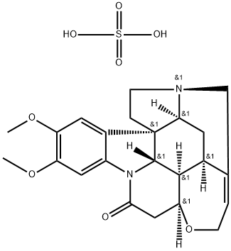 BRUCINE SULFATE HYDRATE Struktur