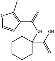 Cyclohexanecarboxylic acid, 1-[[(2-methyl-3-furanyl)carbonyl]amino]- (9CI) Struktur