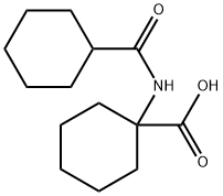 Cyclohexanecarboxylic acid, 1-[(cyclohexylcarbonyl)amino]- (9CI) Struktur